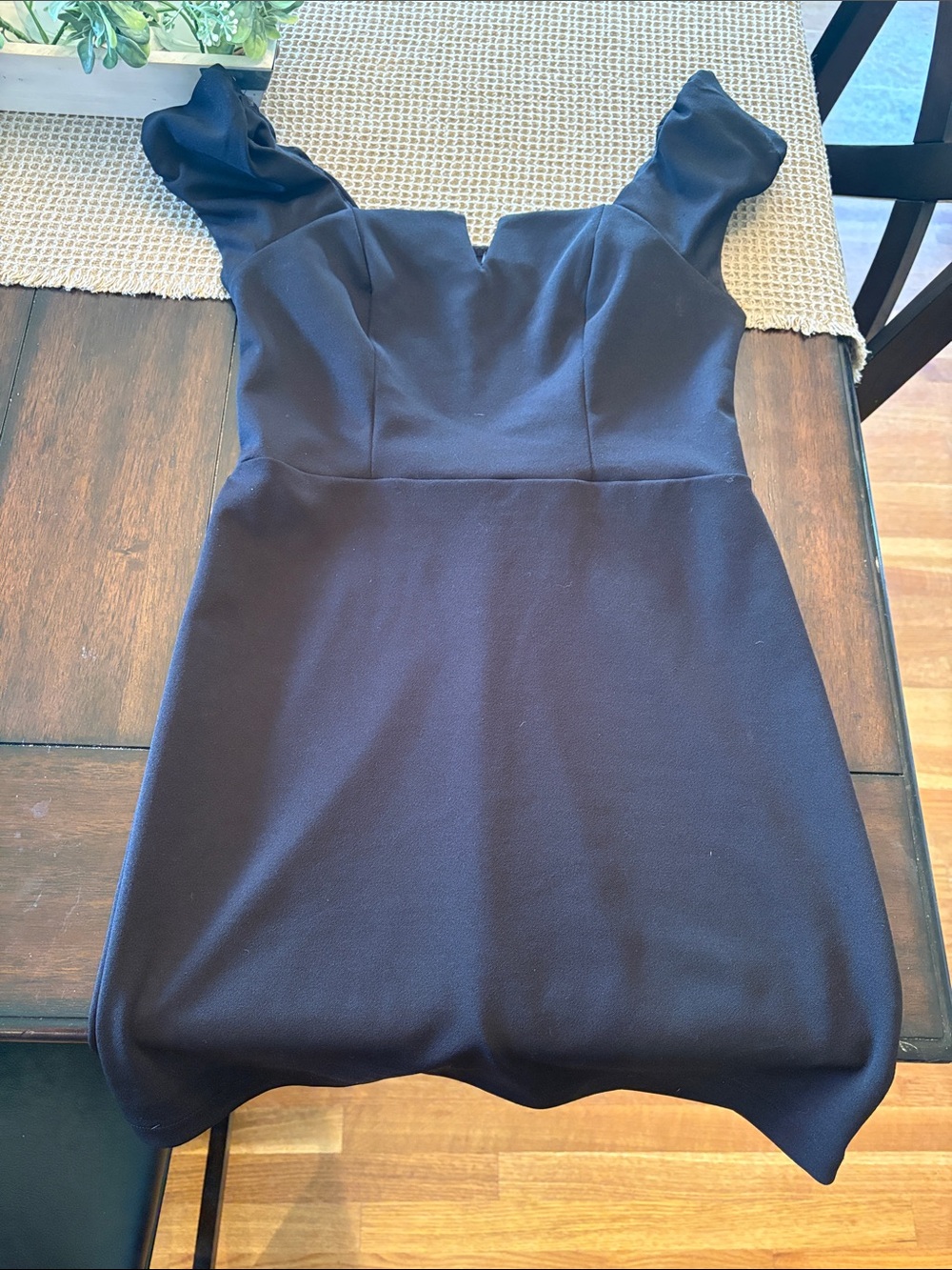 Lily Rose Black Shoulder Mini Dress